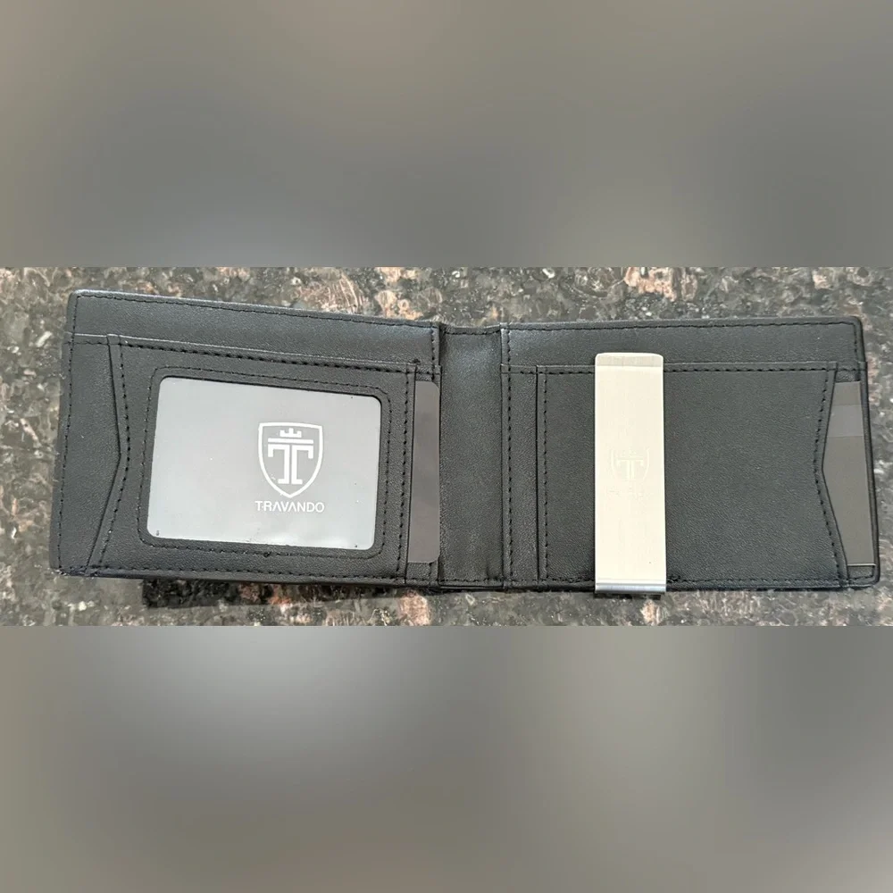 TRAVANDO Mens Slim Wallet with Money Clip